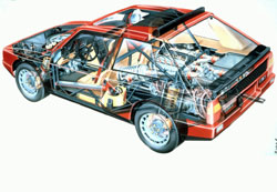 chassis lancia delta s4 stradale