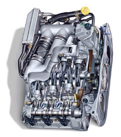 moteur flat six 3.6 porsche 911 gt3 996.2