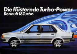 publicite allemande renault 18 turbo