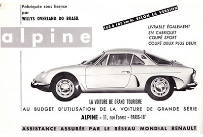 fiche technique alpine a108