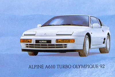 alpine a610 olympique 1992