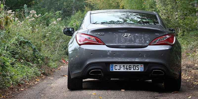 arriere hyundai genesis coupé v6 3.8 gdi