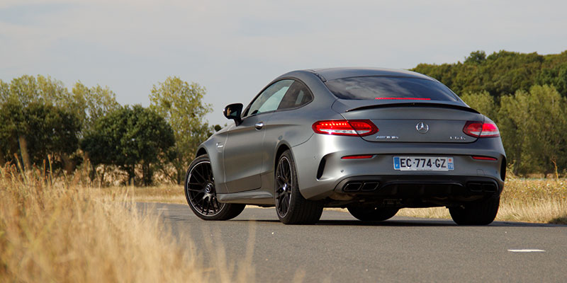 arriere mercedes amg c63s coupé c205