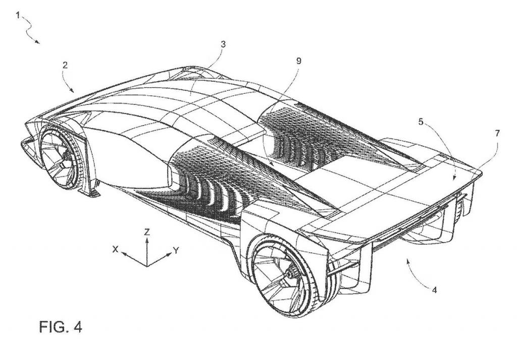 Une mystérieuse hypercar Ferrari se révèle dans un brevet inédit Une mystérieuse hypercar Ferrari se révèle dans un brevet inédit