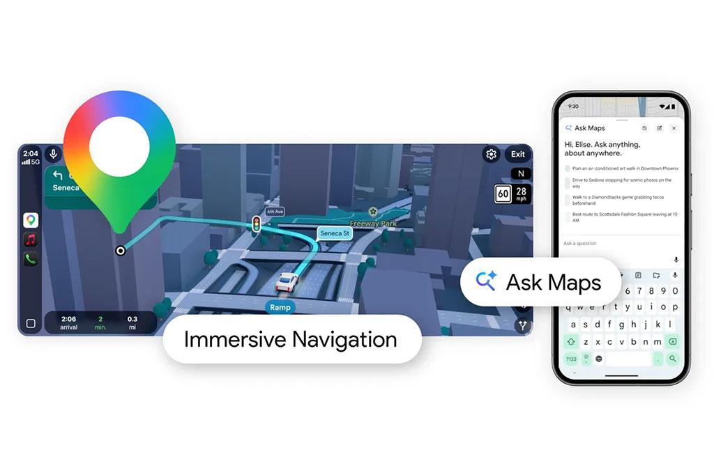 Le guidage GPS Google Maps fait sa révolution en intégrant l'IA et la 3D Le guidage GPS Google Maps fait sa révolution en intégrant l'IA et la 3D