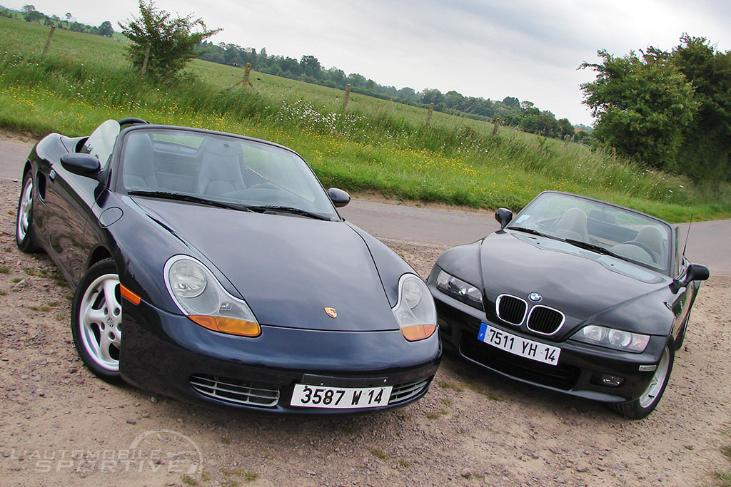 comparatif porsche boxster 986 2.5 vs bmw z3 2.8