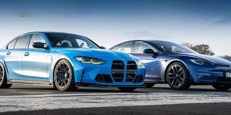 comparatif bmw m3 vs tesla model s